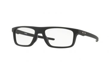 Image of Oakley POMMEL OX8127 Eyeglass Frames 812701-53 - Satin Black Frame, Clear Lenses