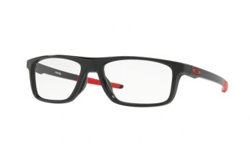 Image of Oakley POMMEL OX8127 Eyeglass Frames 812704-53 - Polished Black Frame, Clear Lenses