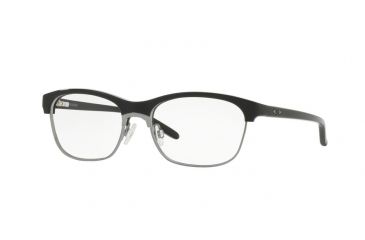 Image of Oakley PONDER OX1134 Single Vision Prescription Eyeglasses 113401-52 - Polished Black Frame