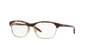 Image of Oakley PONDER OX1134 Single Vision Prescription Eyeglasses 113402-52 - Tortoise Frame