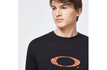 Image of Oakley Pop Ellipse Short Sleeve Tee - Mens, Blackout, Small, FOA400056-02E-S