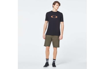 Image of Oakley Pop Ellipse Short Sleeve Tee - Mens, Blackout, Small, FOA400056-02E-S