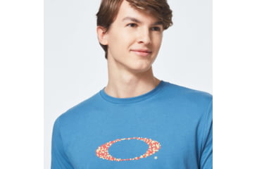 Image of Oakley Pop Ellipse Short Sleeve Tee - Mens, Interstellar Blue, Large, FOA400056-6TR-L