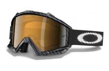Image of Oakley Proven MX True Carbon Fiber Frame w/ Black Iridium Goggles 12-287