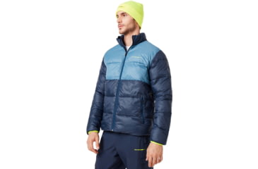 Image of Oakley Puffer Jacket - Mens, Foggy Blue, Medium, 412801-6FB-M