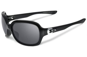 Image of Oakley Pulse Sunglasses, Black Iridium Lens, Metallic Black Frame OO9198-13