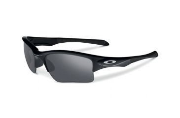 Image of Oakley Quarter Jacket Kids Sunglasses Polished Black Frame, Black Iridium Lens OO9200-01