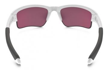 Image of Oakley Quarter Jacket Sunglasses Polished White Frame, Prizm Baseball Out Lens-OO9200-09
