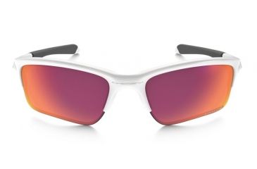 Image of Oakley Quarter Jacket Sunglasses Polished White Frame, Prizm Baseball Out Lens-OO9200-09