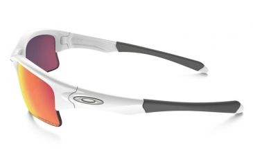 Image of Oakley Quarter Jacket Sunglasses Polished White Frame, Prizm Baseball Out Lens-OO9200-09