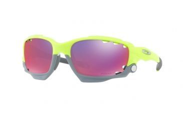 Image of Oakley Racing Jacket LiveStrong Sunglasses w/ Prescription Lenses OO9171-917139-62 - Lens Diameter 62 mm, Frame Color Retina Burn