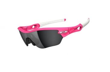 Image of Oakley Radar Edge Sunglasses, Pink Lava Frame, Black Iridium Lens OO9184-09
