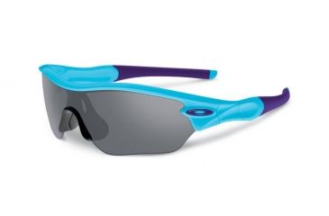 Image of Oakley Radar Edge Sunglasses, Illumination Blue Frame, Grey Lens OO9184-15