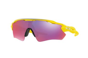 Image of Oakley RADAR EV PATH OO9208 Progressive Prescription Sunglasses OO9208-920843-38 - Lens Diameter 38 mm, Frame Color Team Yellow