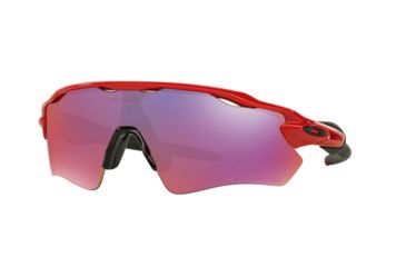 Image of Oakley RADAR EV PATH OO9208 Progressive Prescription Sunglasses OO9208-920808-38 - Lens Diameter 38 mm, Frame Color Redline