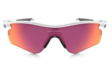 Image of Oakley Radar Lock Path Sunglasses Polished White Frame, Baseball Prizm In and Out Lens-OO9181-33