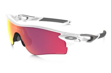 Image of Oakley Radar Lock Path Sunglasses Polished White Frame, Baseball Prizm In and Out Lens-OO9181-33