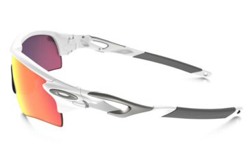 Image of Oakley Radar Lock Path Sunglasses Polished White Frame, Baseball Prizm In and Out Lens-OO9181-33