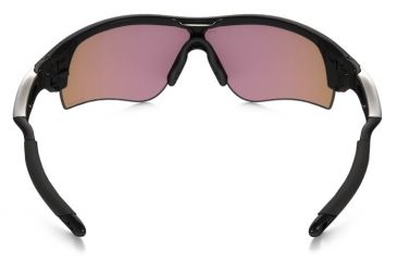 Image of Oakley Radar Lock Sunglasses Polished Black Frame, Prizm Golf and Slate Iridium Lens-OO9181-42