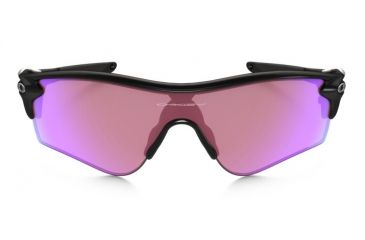 Image of Oakley Radar Lock Sunglasses Polished Black Frame, Prizm Golf and Slate Iridium Lens-OO9181-42