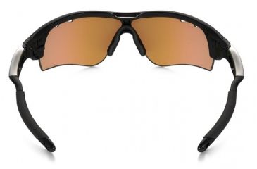 Image of Oakley Radar Lock Sunglasses Polished Black Frame, Prizm Trail &amp; Clear Vented Lens-OO9181-41