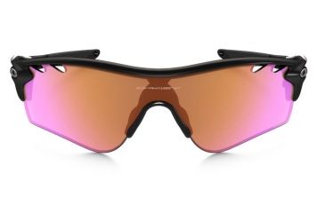 Image of Oakley Radar Lock Sunglasses Polished Black Frame, Prizm Trail &amp; Clear Vented Lens-OO9181-41