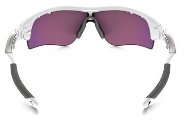 Image of Oakley Radar Lock Sunglasses Polished White Frame, Prizm Road &amp; Persimmon Vented Lens-OO9181-40