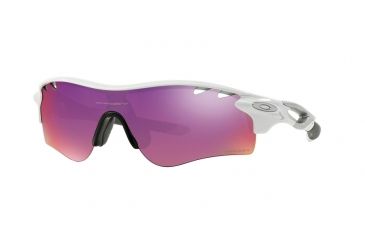 Image of Oakley SI Radarlock Path Progressive Prescription Sunglasses OO9181-918140-38 - Lens Diameter 38 mm, Frame Color Polished White