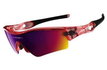 Image of Oakley Radar Path Crystal Red Frame w/ + Red Iridium Lenses Sunglasses 09-749