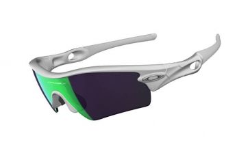 Image of Oakley Radar Path Matte White/ Jade Iridium Lenses Sunglasses 26-214