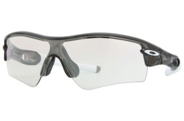 Image of Oakley Radar Path Sunglasses 26-213-33 - Polished Grey Smoke Frame, Clr/blk Irid Photo Lenses