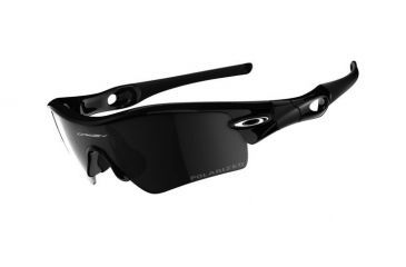 Image of Oakley Radar Path Polished Black Frame w/ Black Iridium Polarized Lenses Sunglasses 09-674