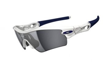 Image of Oakley Radar Path Mens Sunglasses Polished White Frame, Black Iridium Lens 09-758