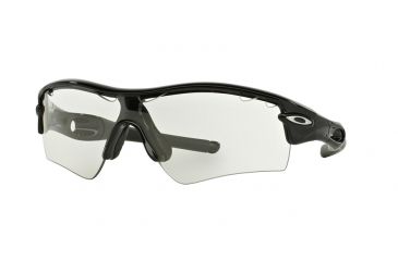 Image of Oakley Radar Path Sunglasses 905104-33 - Polished Black Frame, Clear To Black Photochromic Lenses