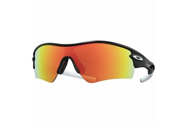 Image of Oakley Radar Path Sunglasses 905114-33 - Polished Black Frame, Fire Iridium Lenses