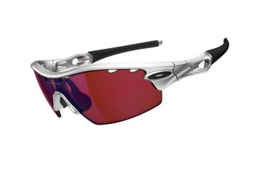 Image of Oakley Radar Pitch Mens Sunglasses Silver Frame, G30 Iridium Lens 09-763