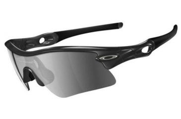 Image of Oakley Radar Range Polished Black Frame w/ Black Iridium Polarized Lenses Sunglasses 09-668