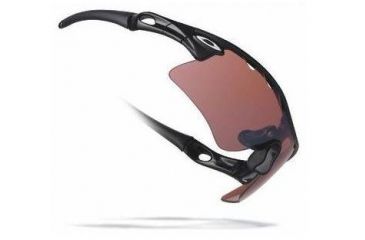 Image of Oakley Radar Range Polished Black Frame w/ G30 Vented Lenses Sunglasses 09-682