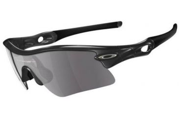 Image of Oakley Radar Range Polished Black Frame w/ Grey Lenses Sunglasses 09-664