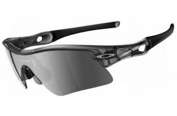 Image of Oakley Radar Range Crystal Black Frame w/ Black Iridium Lenses Sunglasses 09-665