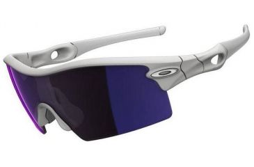 Image of Oakley Radar XL Blades Matte White Frame w/ Blue Iridium Lenses Sunglasses 09-743