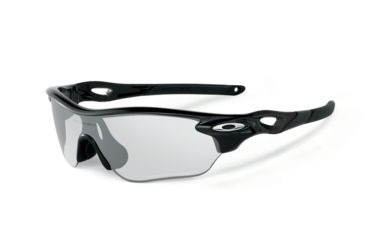 Image of Oakley RADARLOCK EDGE OO9183 Progressive Prescription Sunglasses OO9183-918305-38 - Lens Diameter 38 mm, Frame Color Polished Black