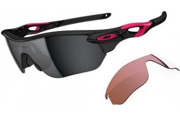 Image of Oakley Radarlock Edge Sunglasses, Polished Black OO9183-02