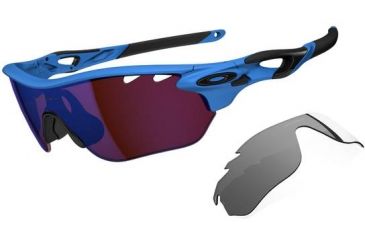 Image of Oakley Radarlock Edge Sunglasses, Matte Glacier OO9183-04