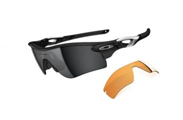 Image of Oakley Radarlock Path Polished Black Frame w/ Black Iridium Lenses Men's Sunglasses OO9181-01