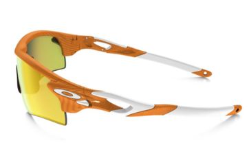 Image of Oakley Radarlock Path Sunglasses Atomic Orange Frame, Fire Iridium &amp; Black Iridium Lens-OO9181-45