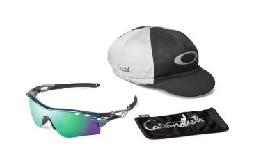 Image of Oakley Radarlock Path Mens Sunglasses Cavendish Metallic Green Frame, Jade Iridium Vented and G40 Vented Lens OO9181-15