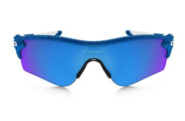 Image of Oakley Radarlock Path Sunglasses Sky Blue Frame, Sapphire Iridium &amp; Black Iridium Lens-OO9181-46