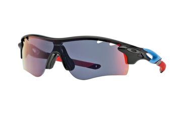 Image of Oakley SI Radarlock Path Progressive Prescription Sunglasses OO9181-918118-38 - Lens Diameter 38 mm, Frame Color Polished Black/Tdef
