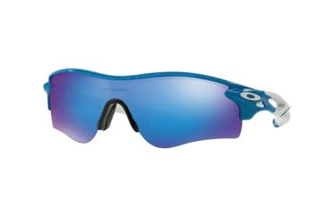 Image of Oakley SI Radarlock Path Progressive Prescription Sunglasses OO9181-918146-38 - Lens Diameter 38 mm, Frame Color Fingerprint Sky Blue